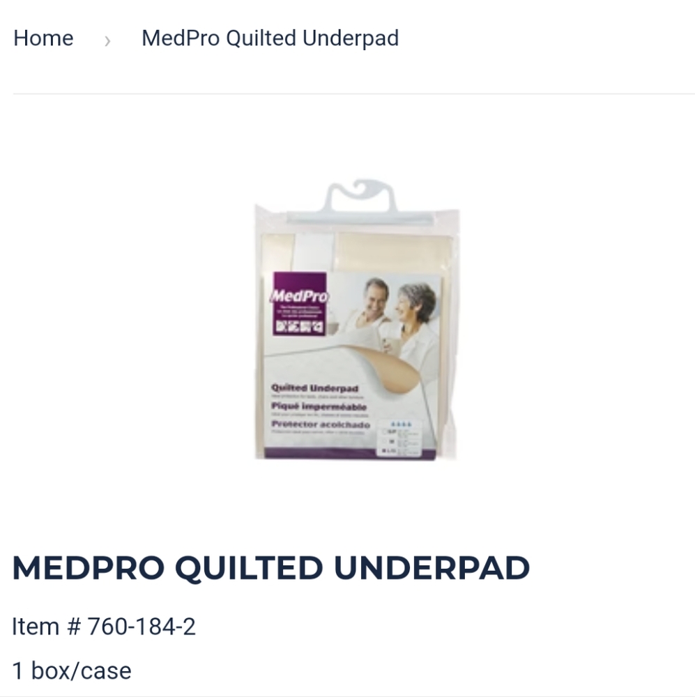 Medpro bed pad Waterproof
